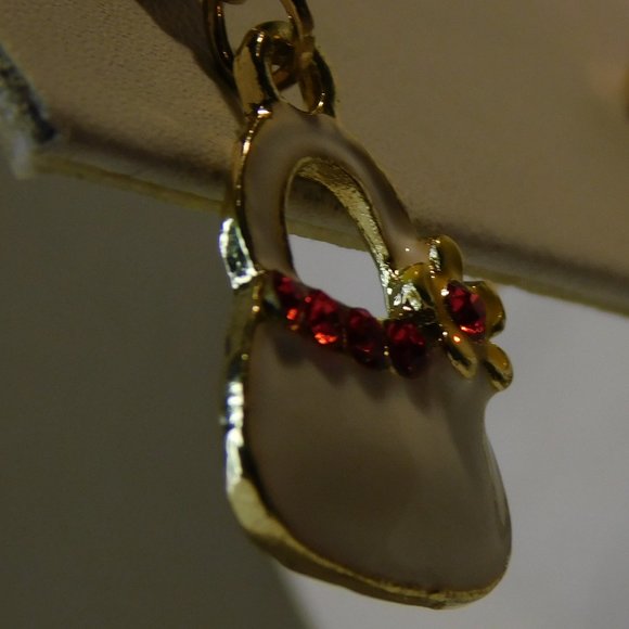 Purse Earrings Gold Tone - Picture 7 of 10